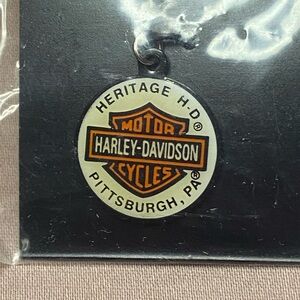 Women’s Harley Davidson Necklace Pendant Round Dip Dot .5” Diameter New